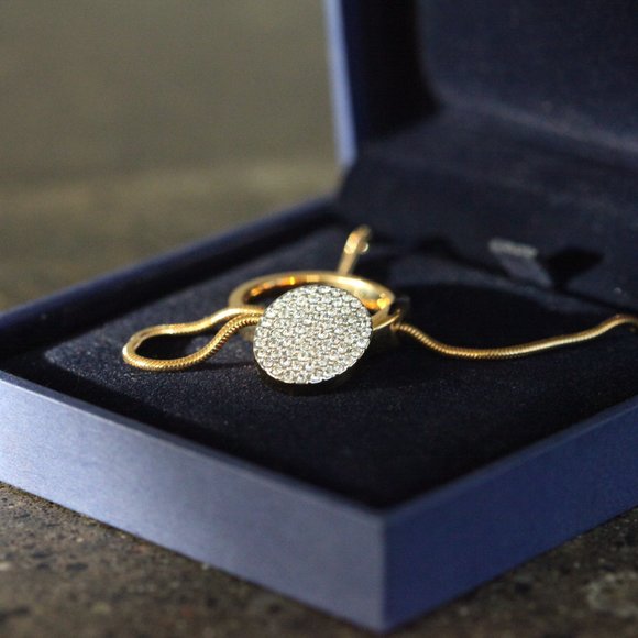 Swarovski Crystal Pavé Lariat - Picture 1 of 5